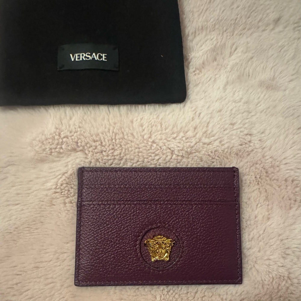Versace Purple and Gold Card Holder